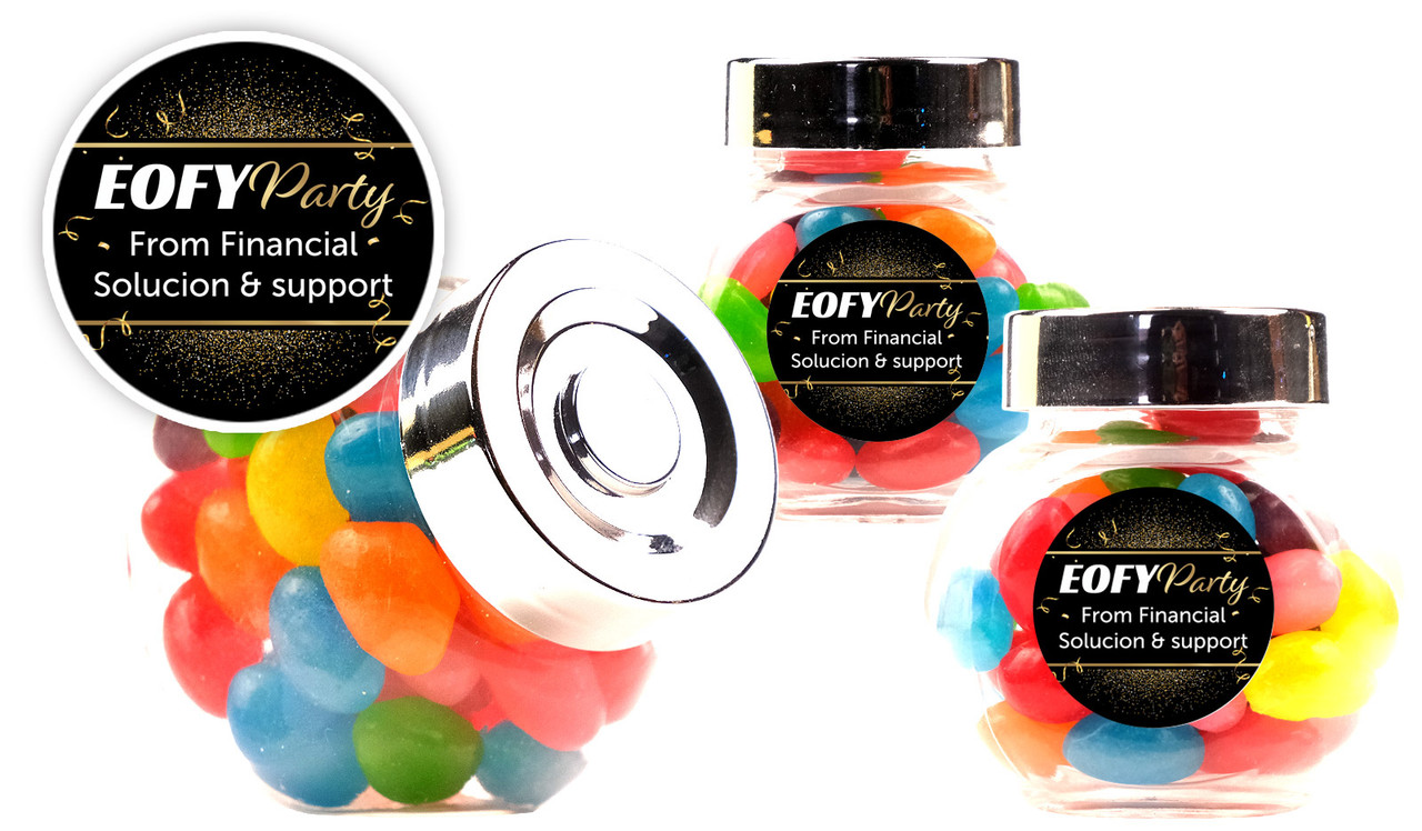 Golden Celebration EOFY Custom Mini Candy Jar