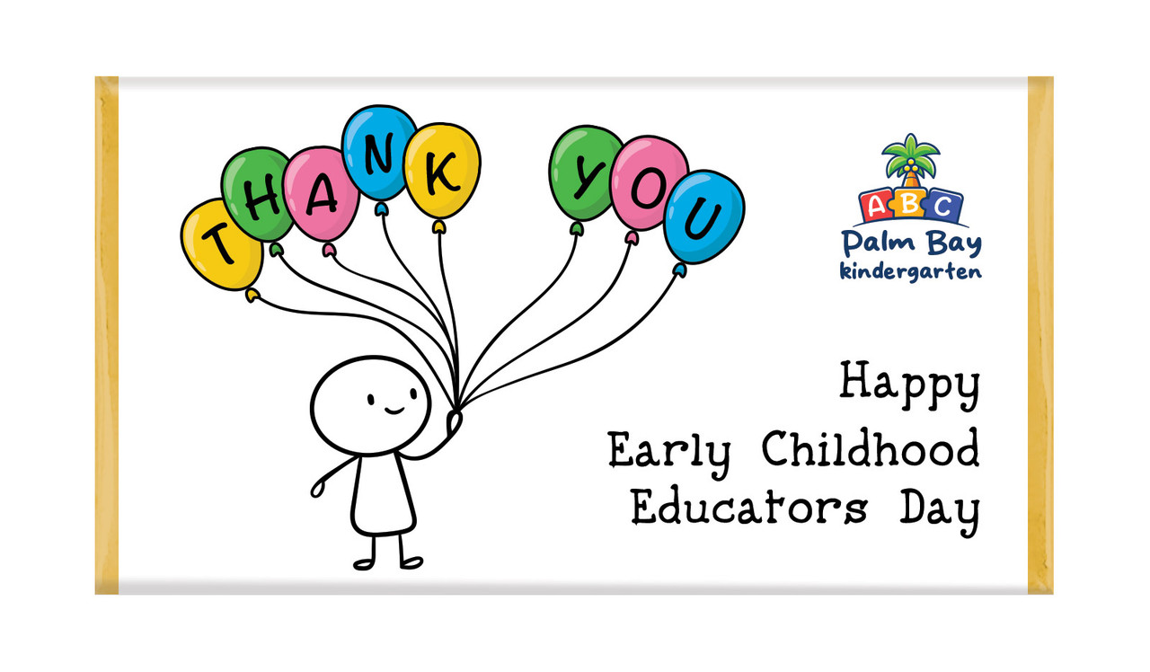 Sketch Early Childhood Educators Day Custom Chocolate Bars