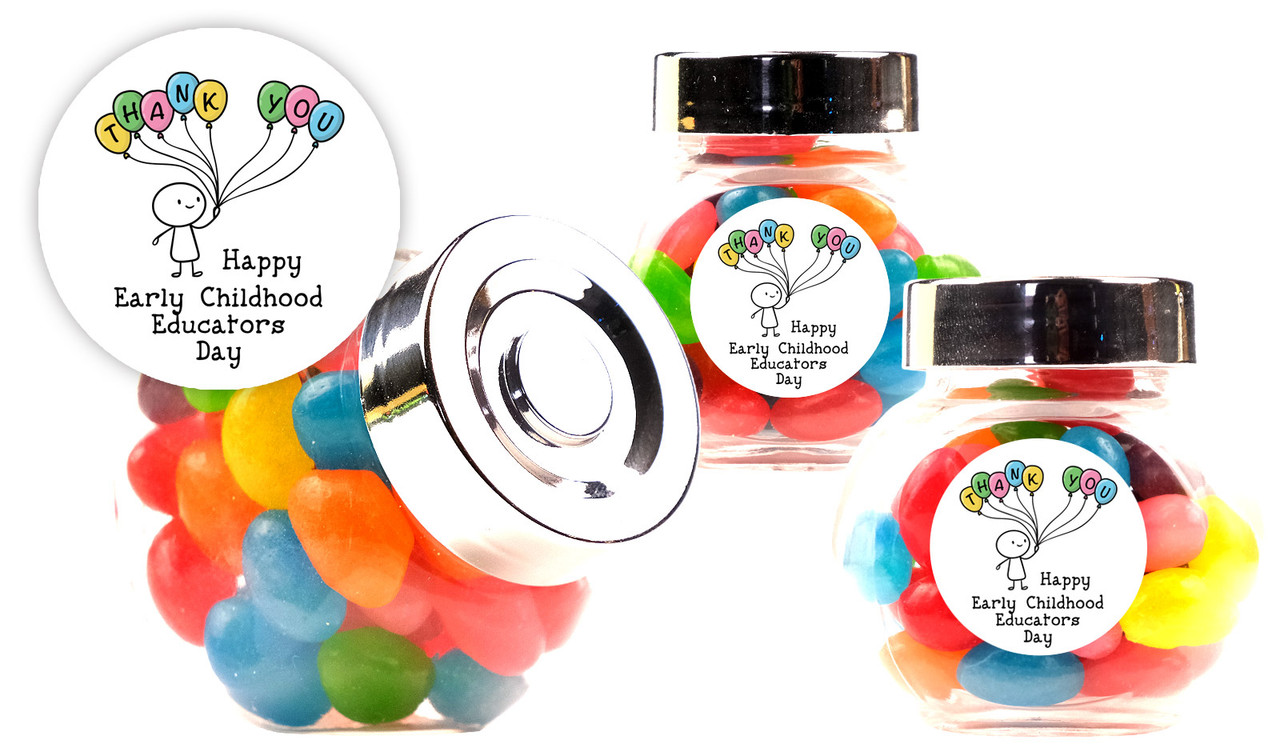 Sketch Early Childhood Educators Day Custom Mini Candy Jar