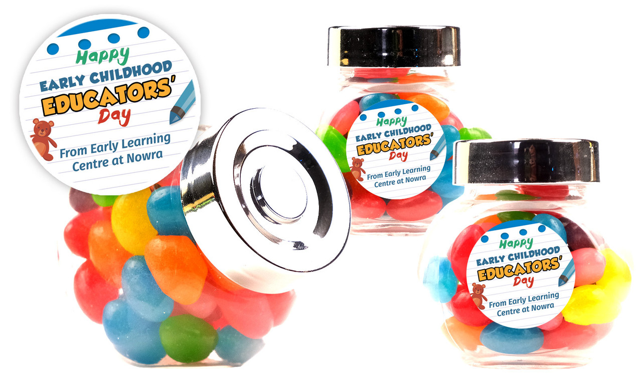 Playroom Early Childhood Educators Day Custom Mini Candy Jar