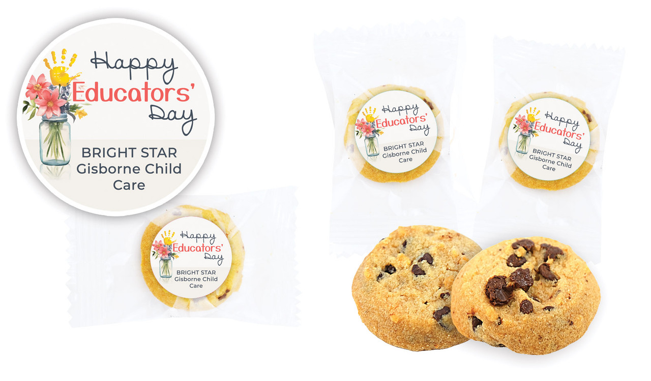 Helping Hand Early Childhood Educators Day Personalised Bite-Size Cookie 5g