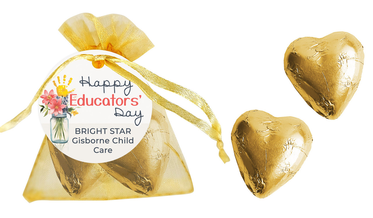 Helping Hand Early Childhood Educators Day Personalised Organza Bag