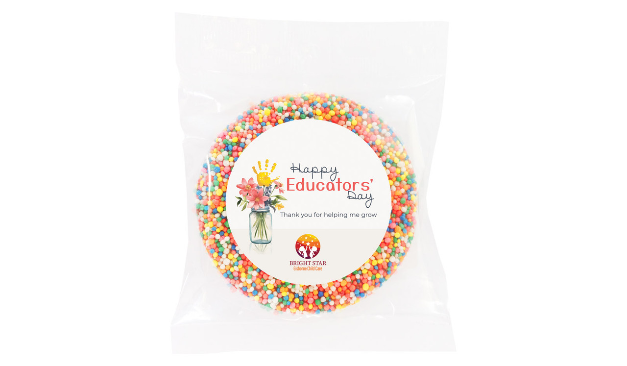 Helping Hand Early Childhood Educators Day Personalised Chocolate Freckle