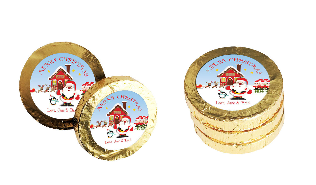 Santa's Workshop Christmas Gold Coins