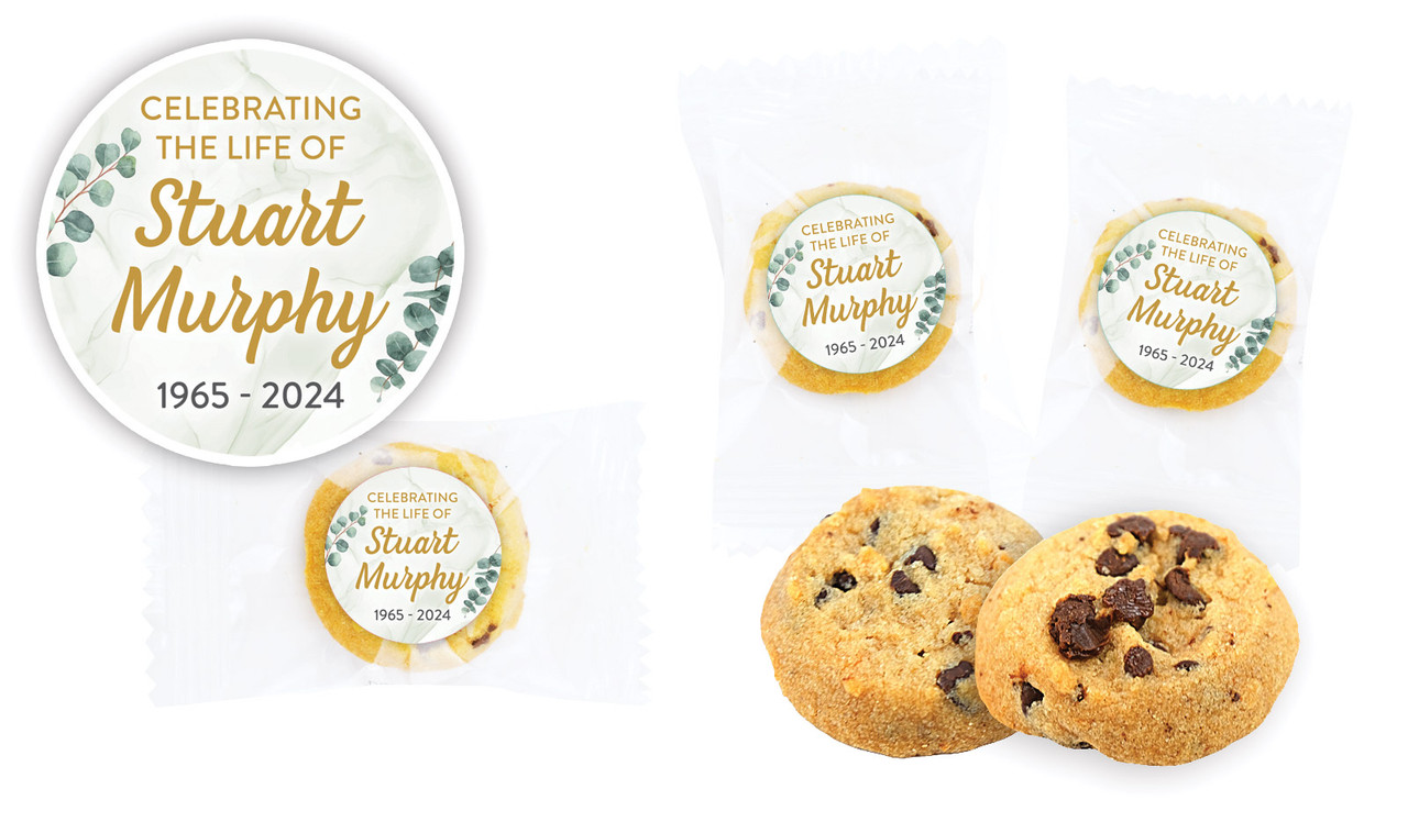 Eucalypt Funeral Personalised Bite-Size Cookie 5g