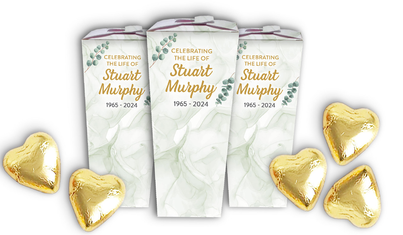 Eucalypt Funeral Personalised Chocaboxes