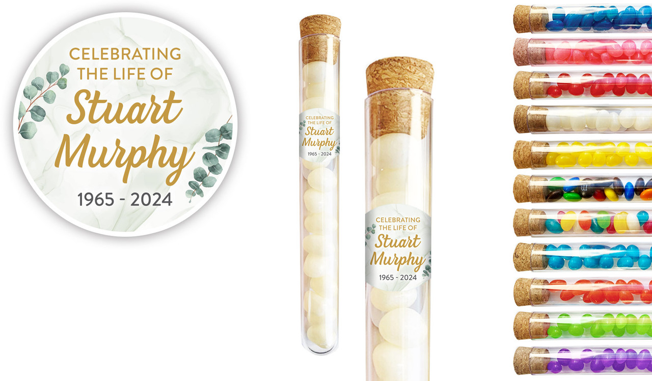 Eucalypt Funeral Personalised Test Tubes