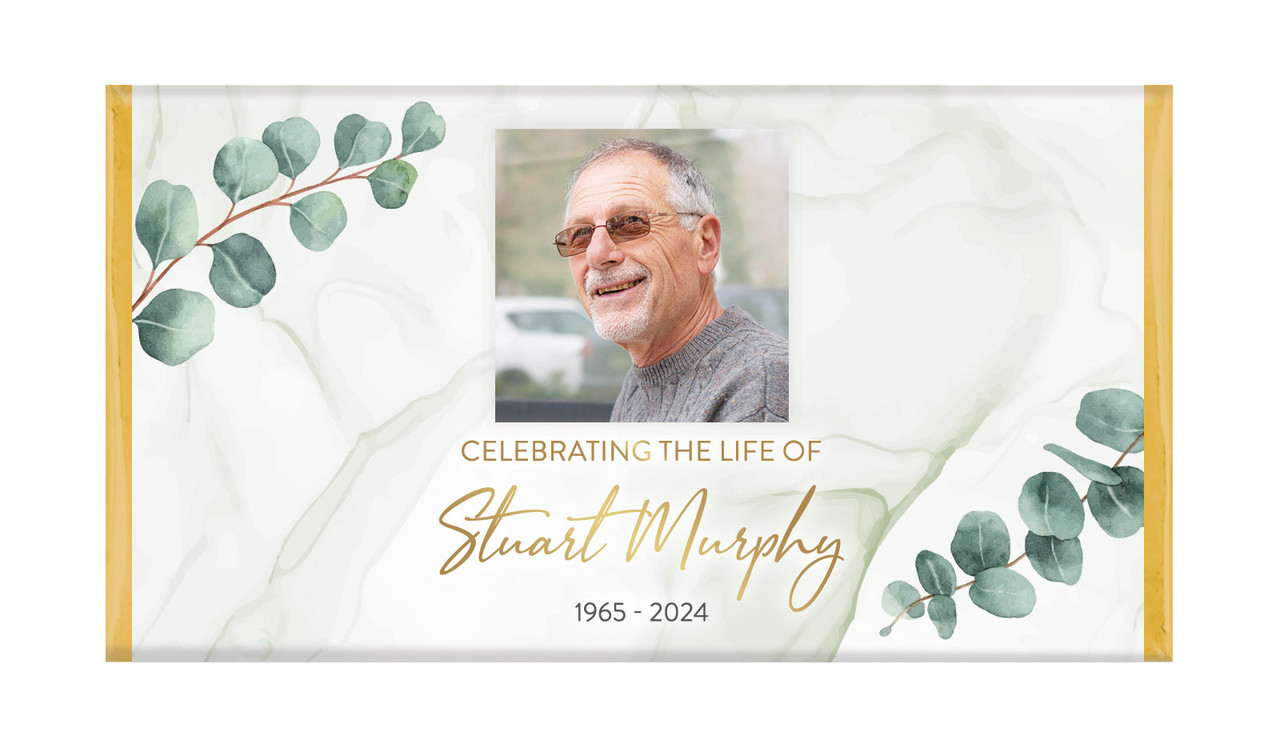 Eucalypt Funeral Custom Chocolate Bars