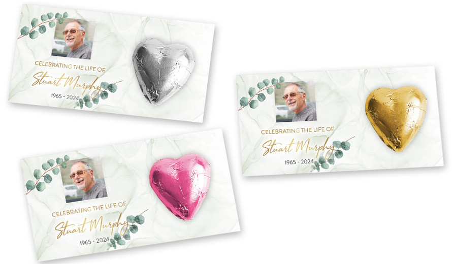 Eucalypt Funeral Branded Heart Card
