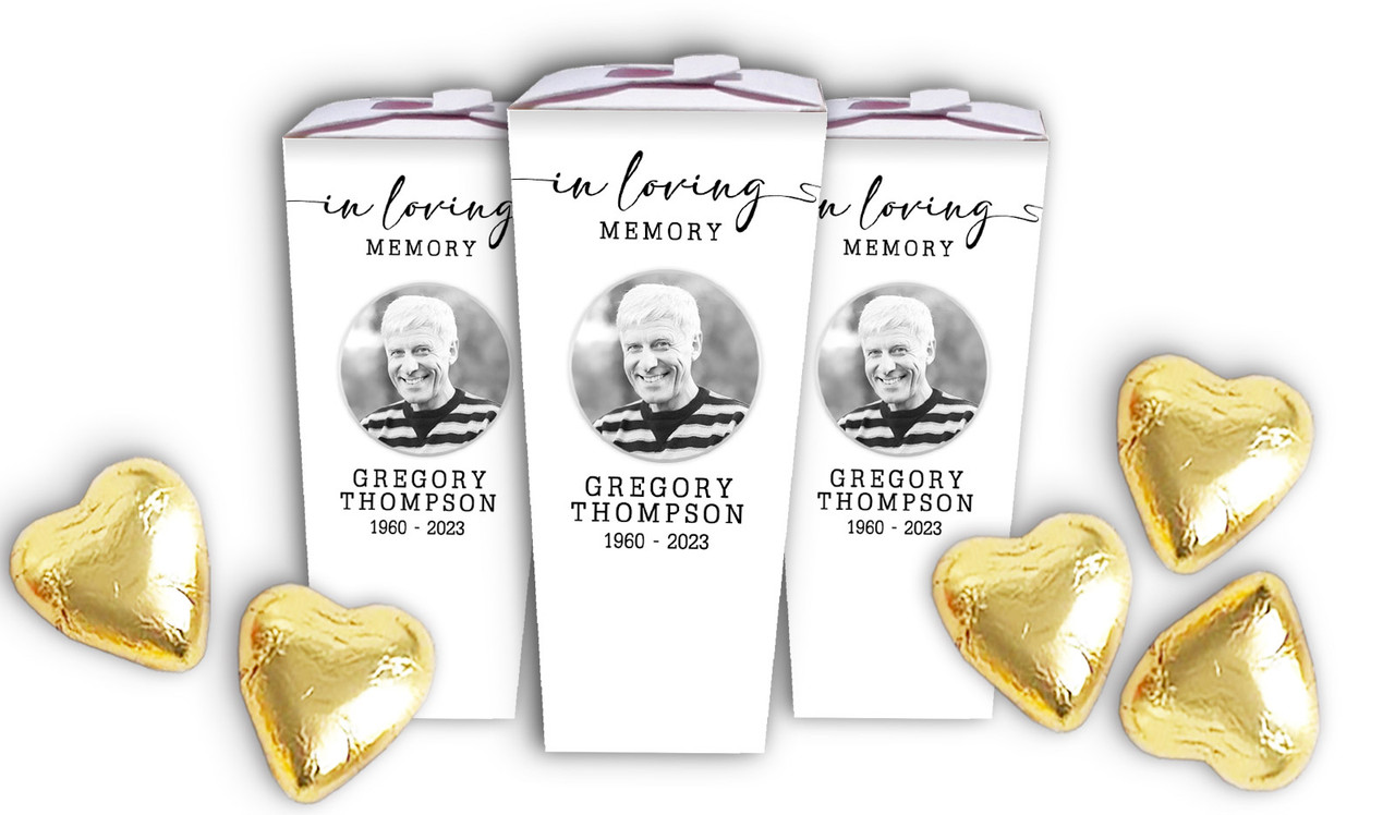 Simple Funeral Personalised Chocaboxes