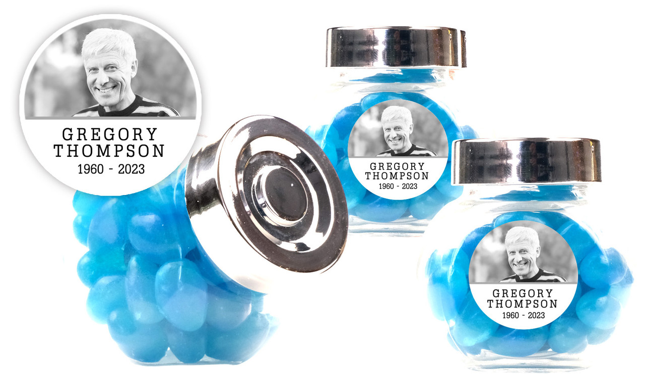 Simple Funeral Custom Mini Candy Jar