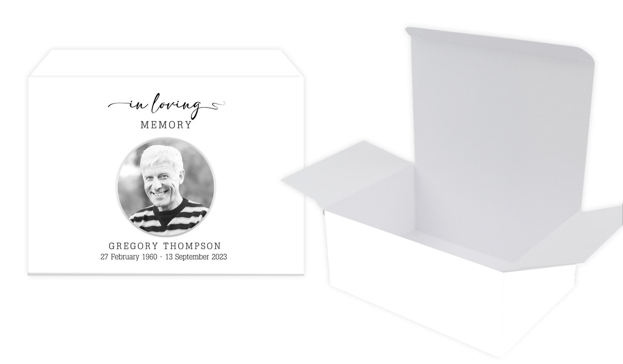 Simple Funeral Personalised Tuck Gift Box