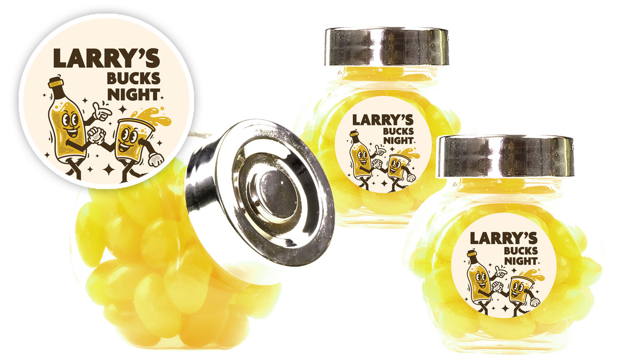 Beers Bucks Night Custom Mini Candy Jar
