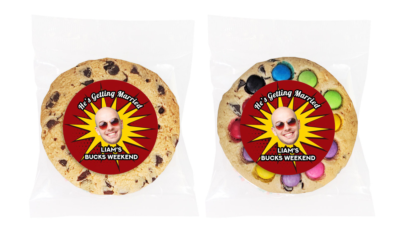 Face Splash Bucks Night Personalised Cookie