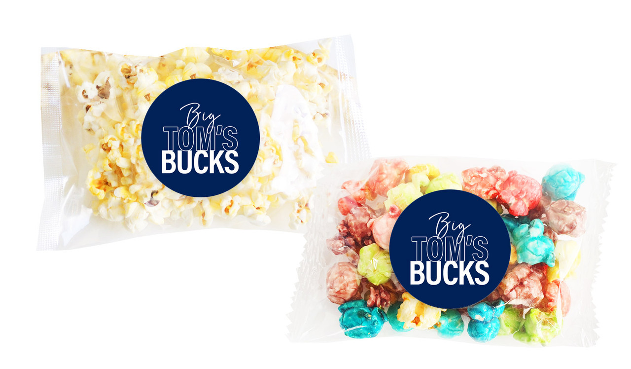 Big Announcement Bucks Night Personalised Popcorn Bag