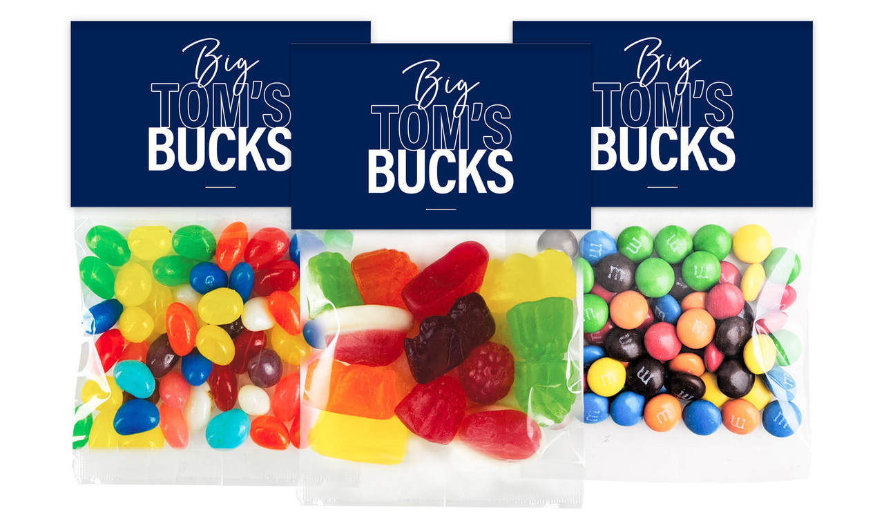 Big Announcement Bucks Night Custom Lolly Bag With Topper