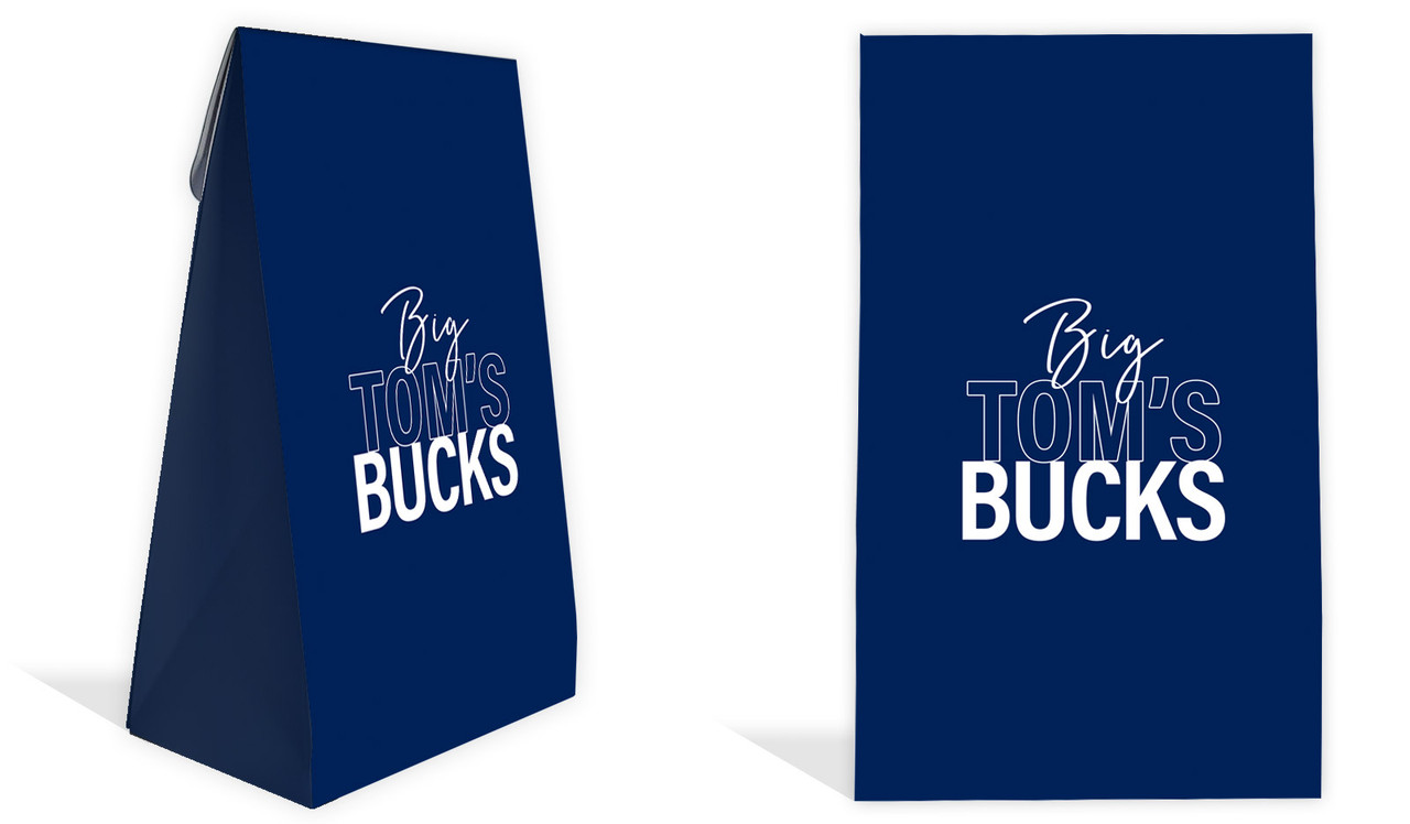 Big Announcement Bucks Night Personalised Gusset Favour Bag