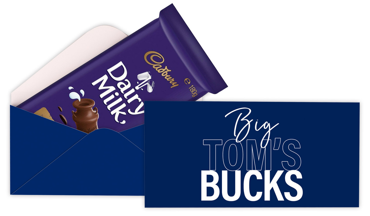 Big Announcement Bucks Night Branded Cadbury Bar Box (Box Only)