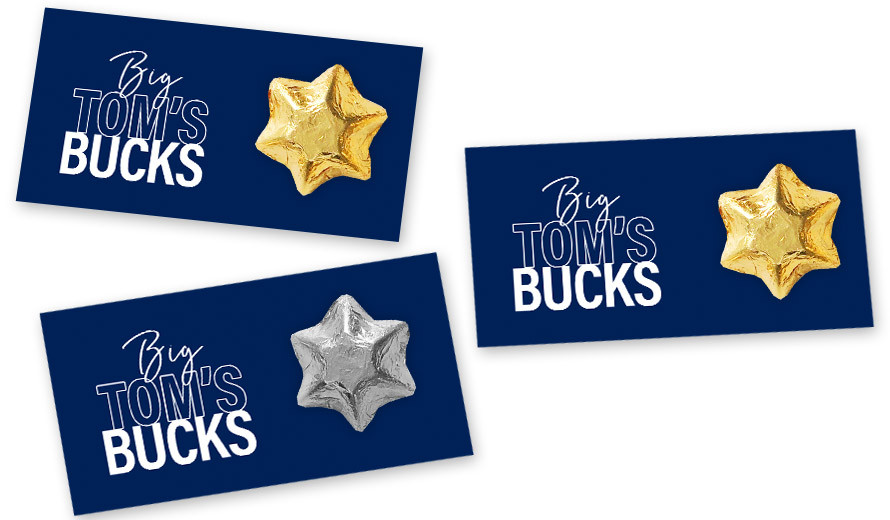 Big Announcement Bucks Night Branded Heart Card