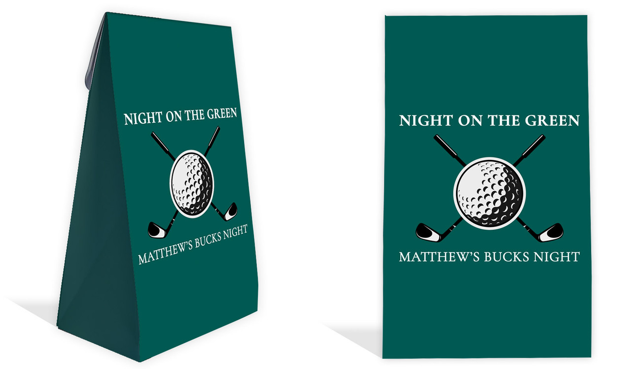 Golf Bucks Night Personalised Gusset Favour Bag