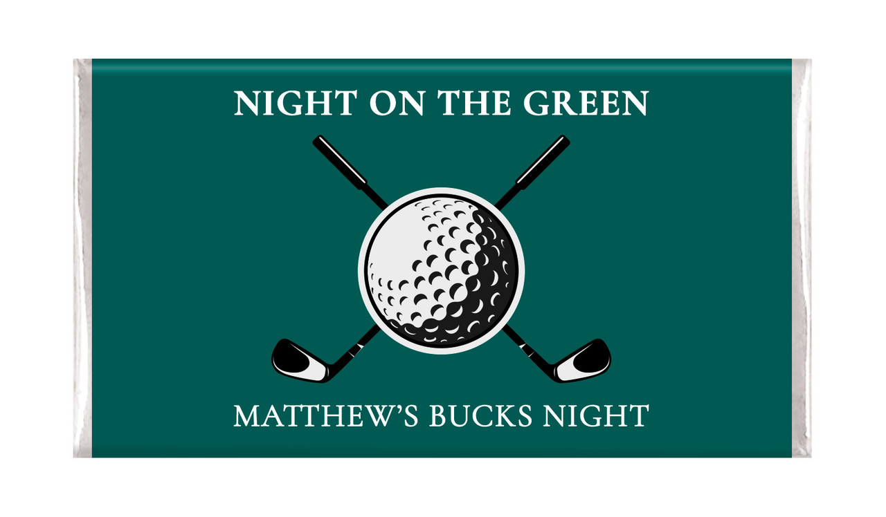 Golf Bucks Night Custom Chocolate Bars