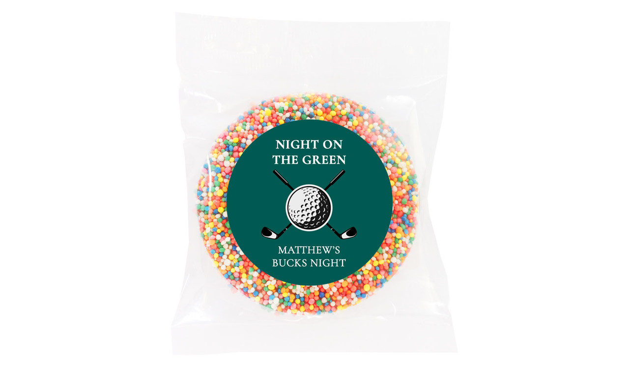 Golf Bucks Night Personalised Chocolate Freckle