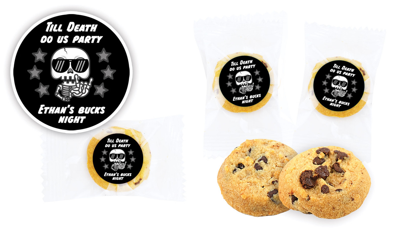 Till Death Bucks Night Personalised Bite-Size Cookie 5g
