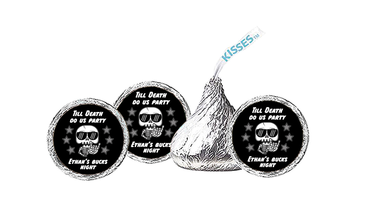 Till Death Bucks Night Personalised Hersheys Kisses
