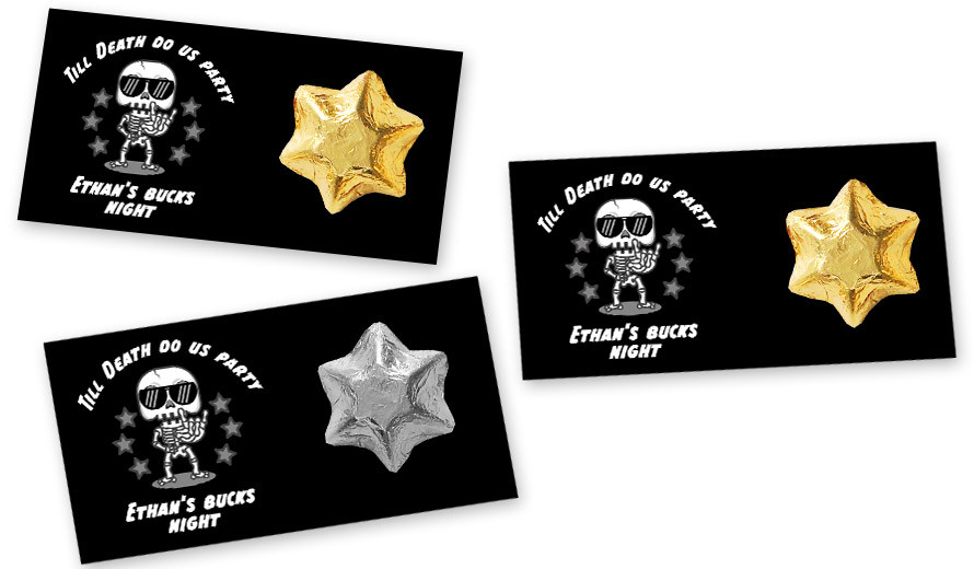 Till Death Bucks Night Branded Heart Card