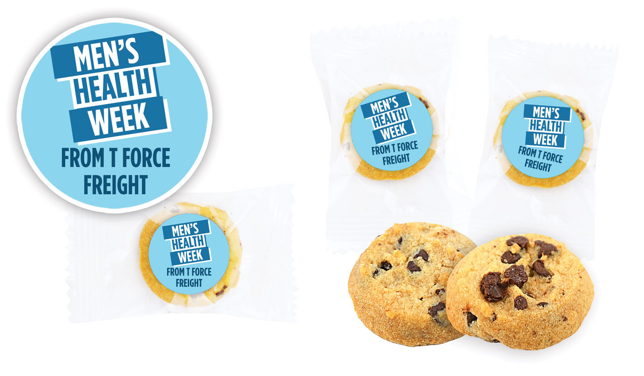 Angled Banner Men's Health / Movember Personalised Bite-Size Cookie 5g