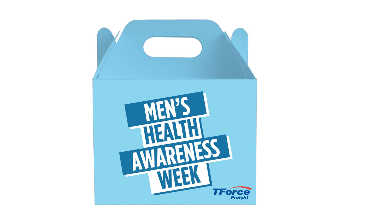 Angled Banner Men's Health / Movember Personalised Gable Favour Box