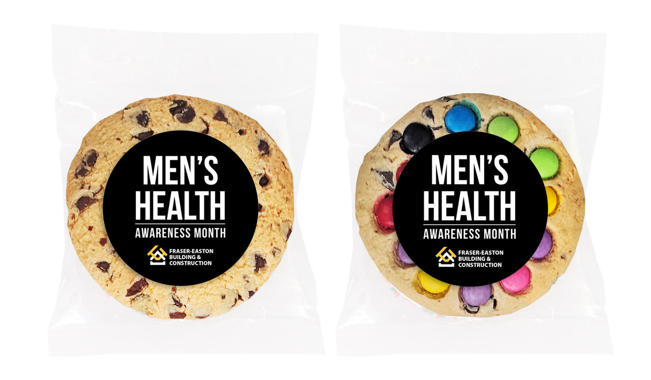 Bold Black Men's Health / Movember Personalised Cookie