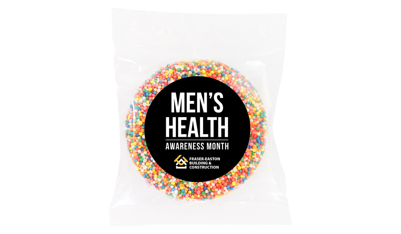 Bold Black Men's Health / Movember Personalised Chocolate Freckle