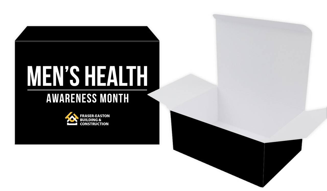 Bold Black Men's Health / Movember Personalised Tuck Gift Box