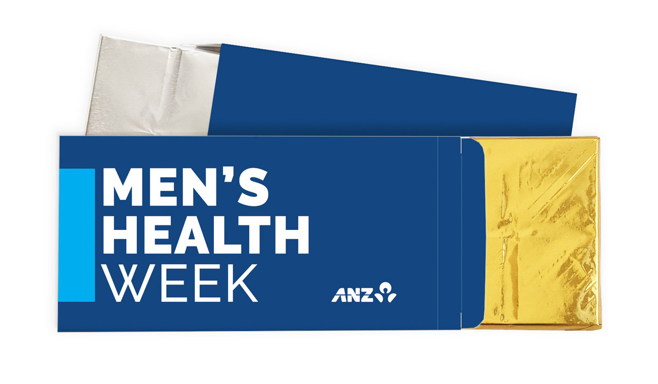 Company Colours Men's Health / Movember Personalised Chocolate Bar In A Box