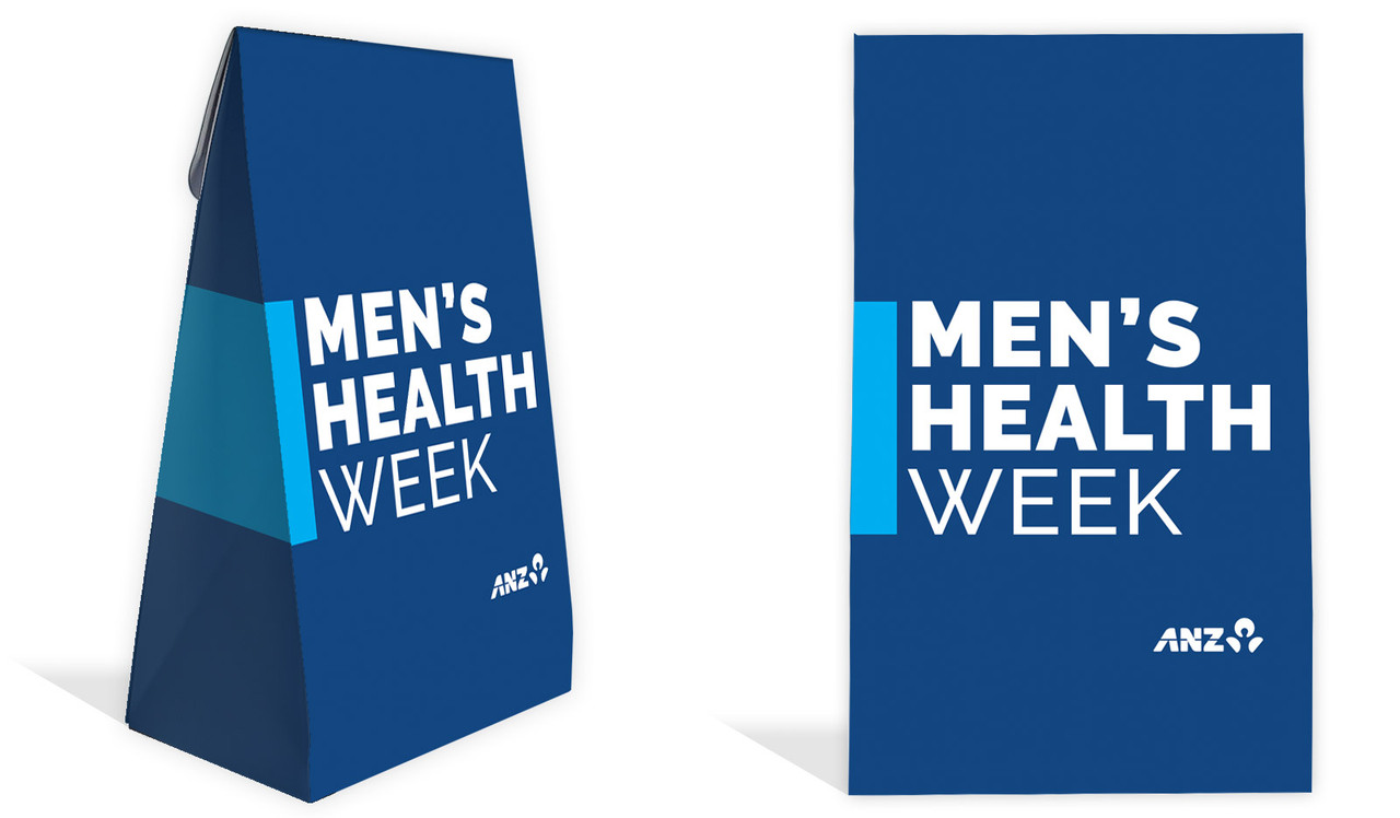Company Colours Men's Health / Movember Personalised Gusset Favour Bag