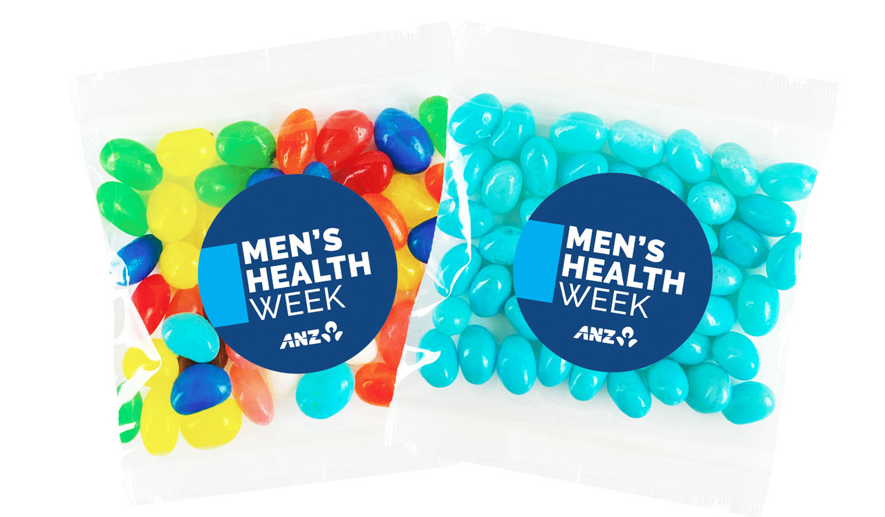 Company Colours Men's Health / Movember Personalised Lolly Bag