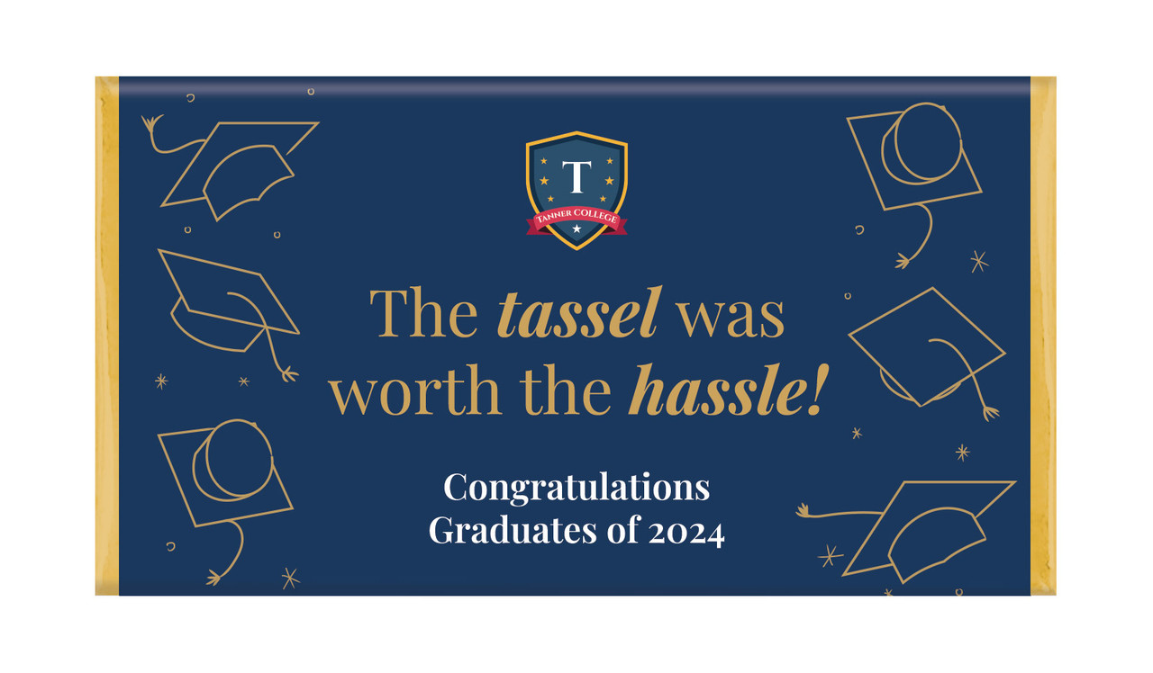 Tumbling Hats Graduation Chocolate Bars