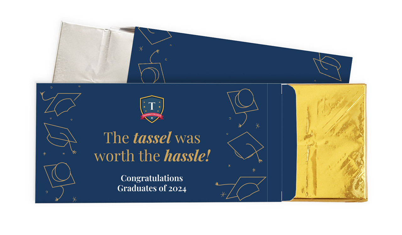 Tumbling Hats Personalised Graduation Chocolate Bar In A Box