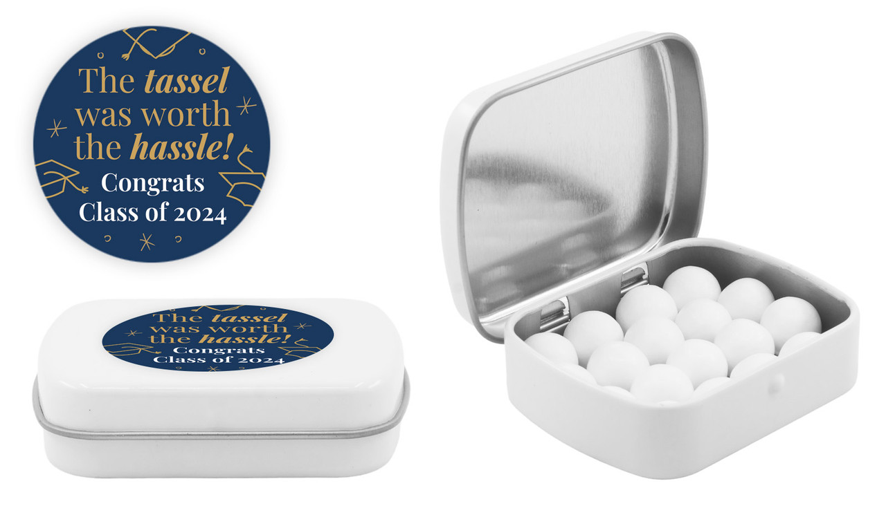 Tumbling Hats Personalised Graduation Mint Tins