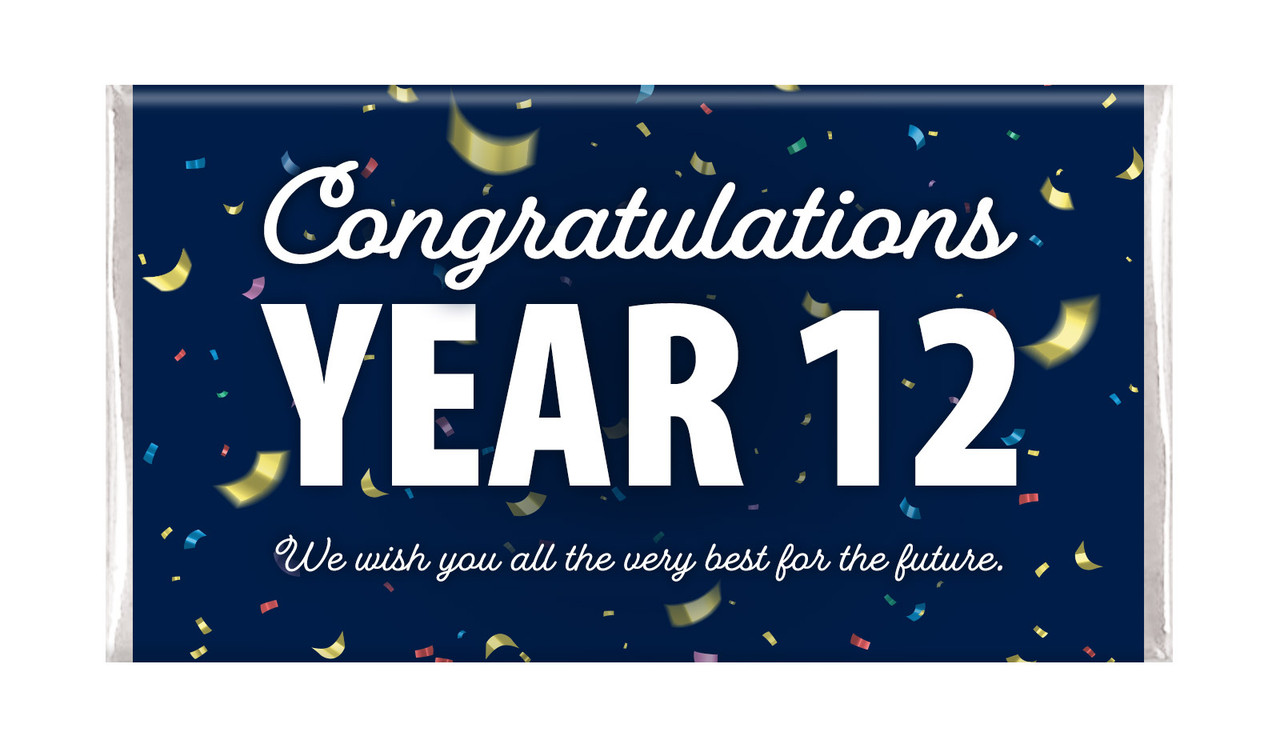 Flying Confetti Graduation Chocolate Bars
