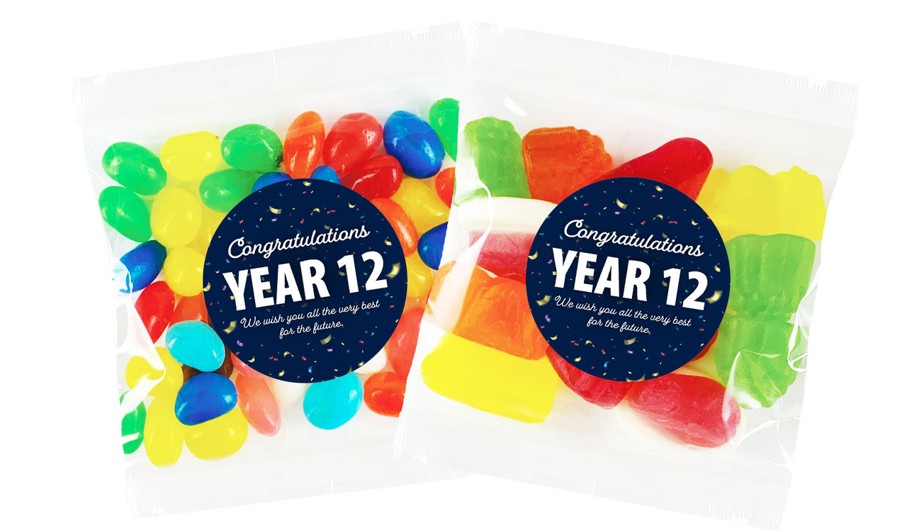 Flying Confetti Personalised Graduation Lolly Bags