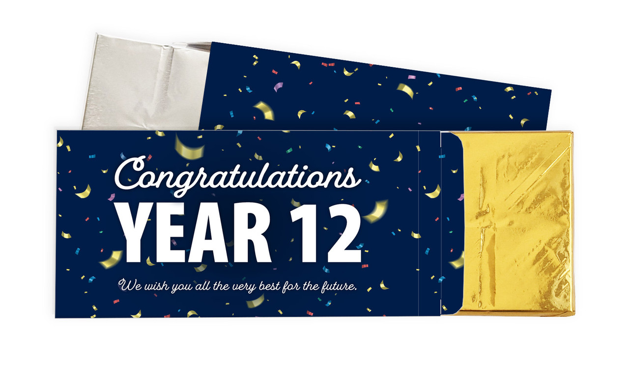 Flying Confetti Personalised Graduation Chocolate Bar In A Box