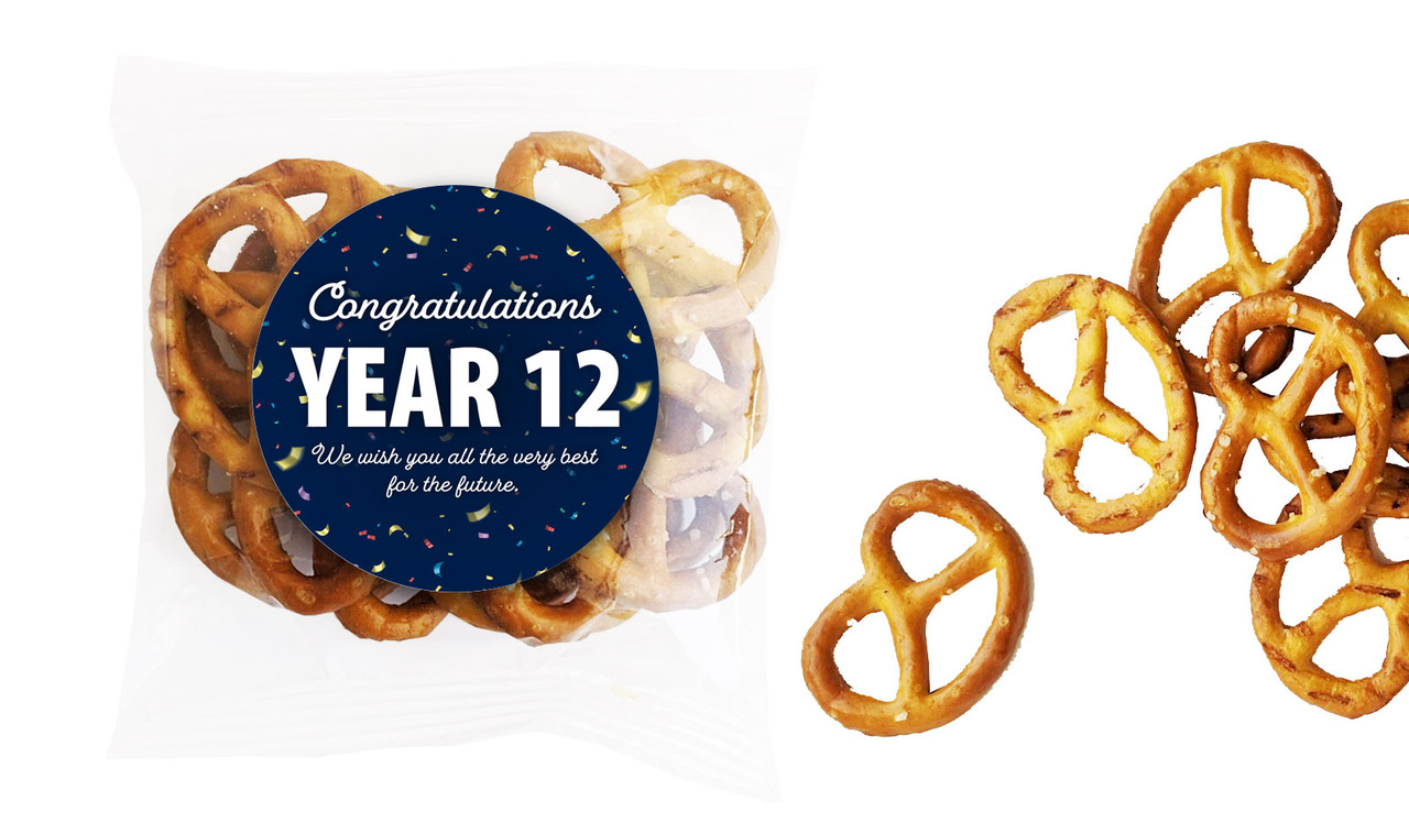 Flying Confetti Personalised Graduation Bag Of Pretzels