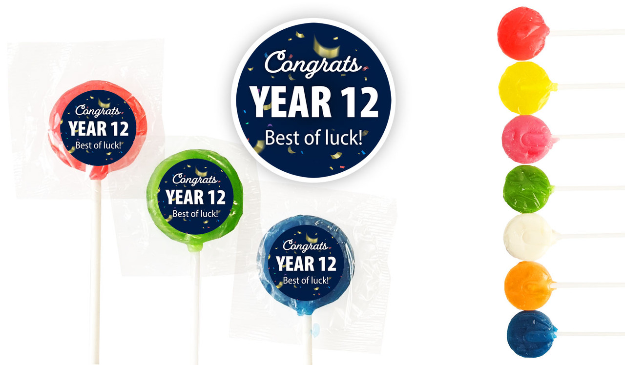 Flying Confetti Personalised Graduation Mini Pops