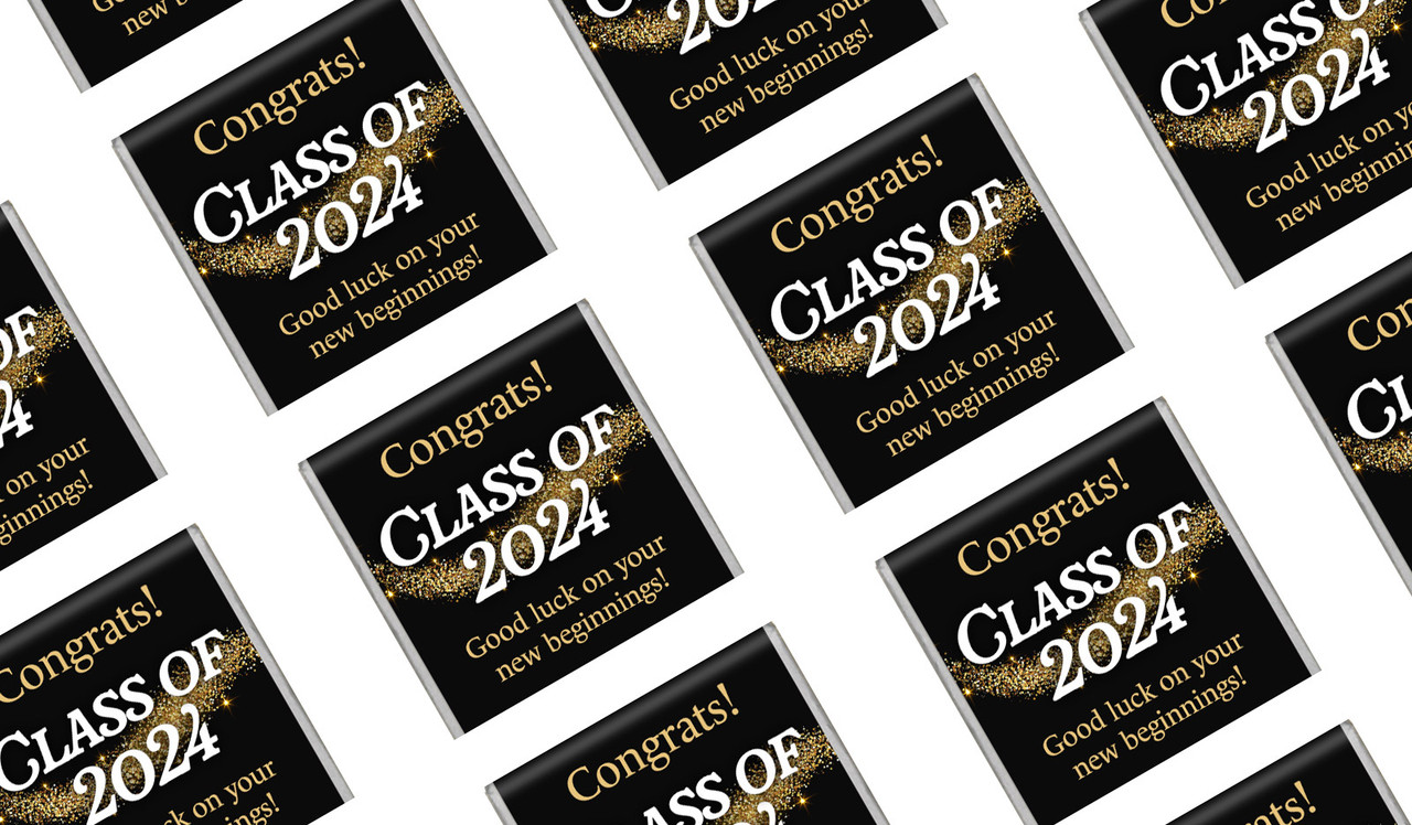 Gold Dust Graduation Mini Chocolates