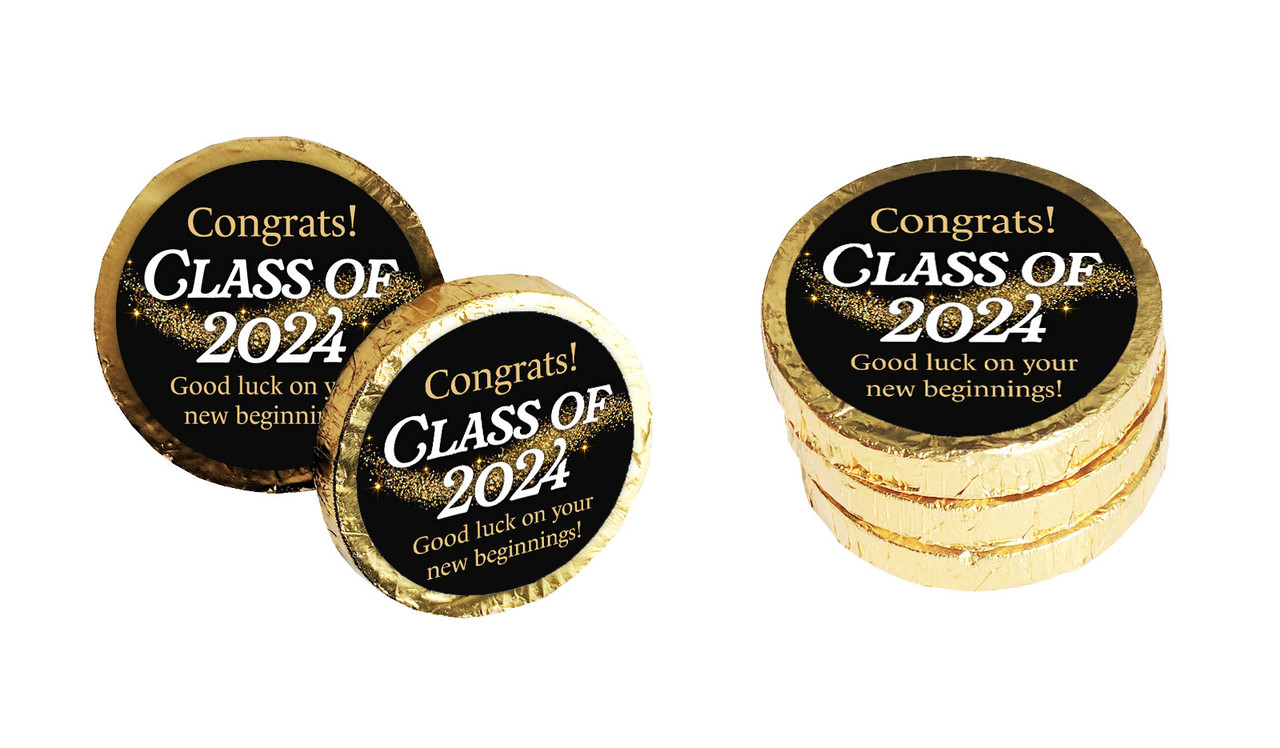 Gold Dust Personalised Graduation Chocolate Coin