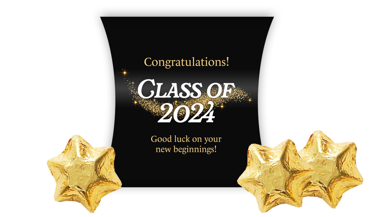 Gold Dust Personalised Graduation Pillow Boxes