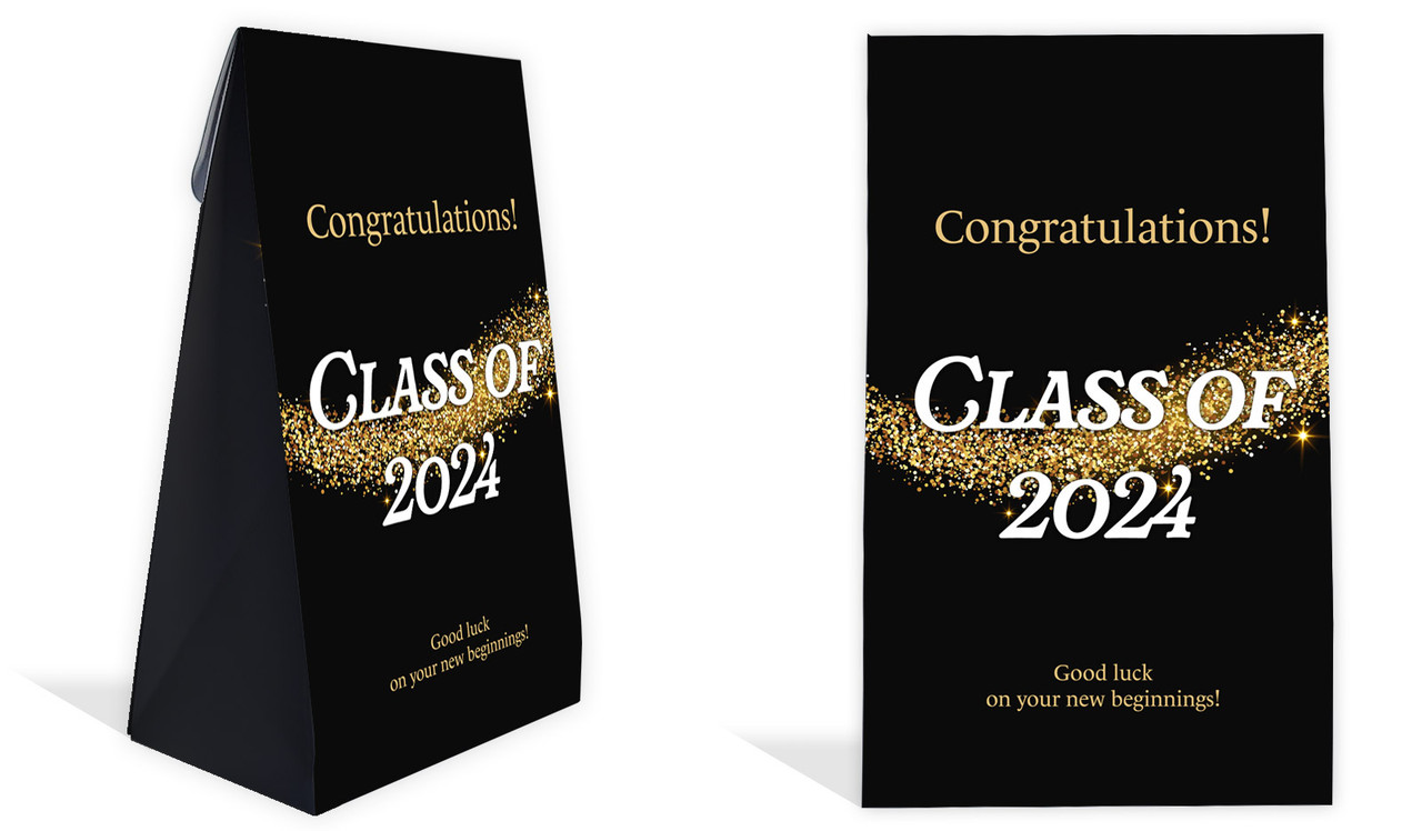 Gold Dust Personalised Graduation Gusset Favour Bag
