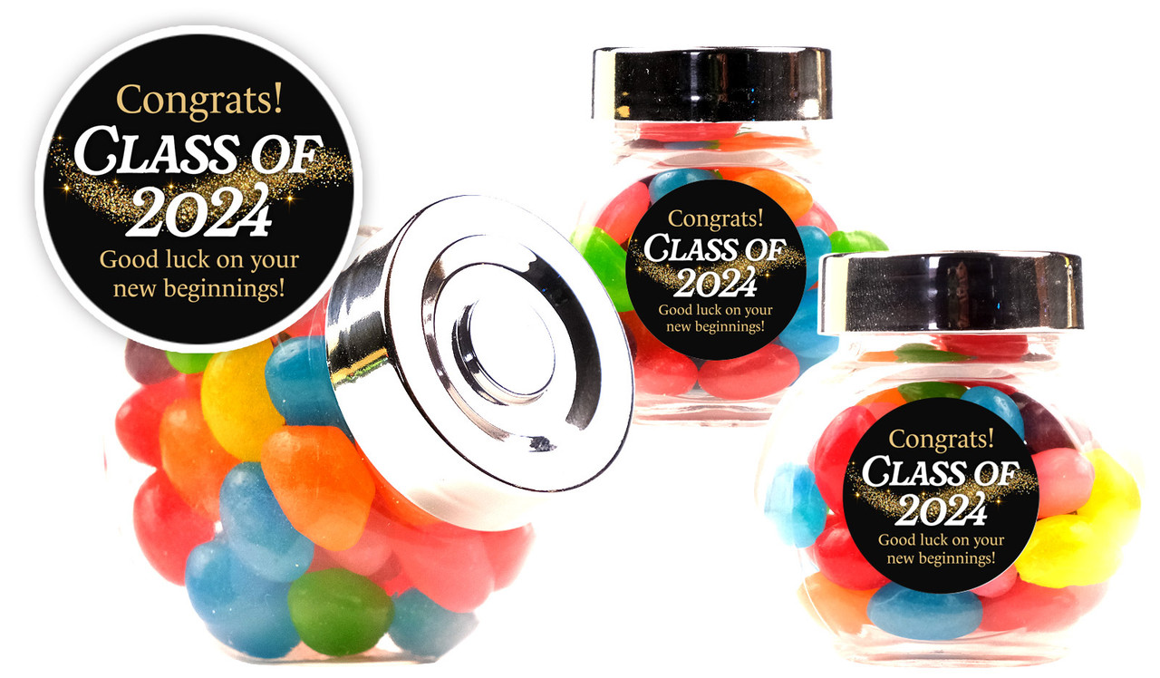 Gold Dust Graduation Custom Mini Candy Jar